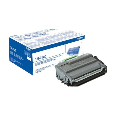 Toner original  -  BROTHER TN-3520  -  negro  -  (TN-3520)