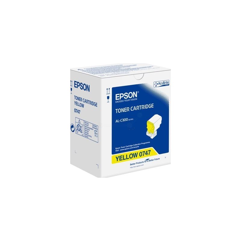 Toner original  -  EPSON 0747  -  amarillo  -  (C13S050747)
