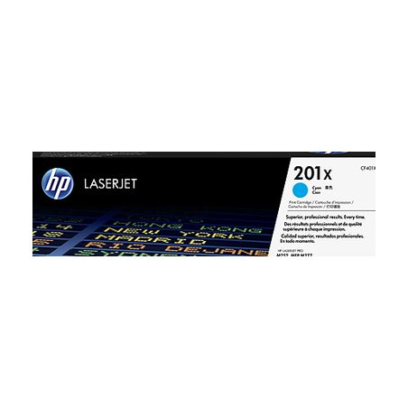 Toner original  -  HP 201X  -  cian  -  (CF401X)