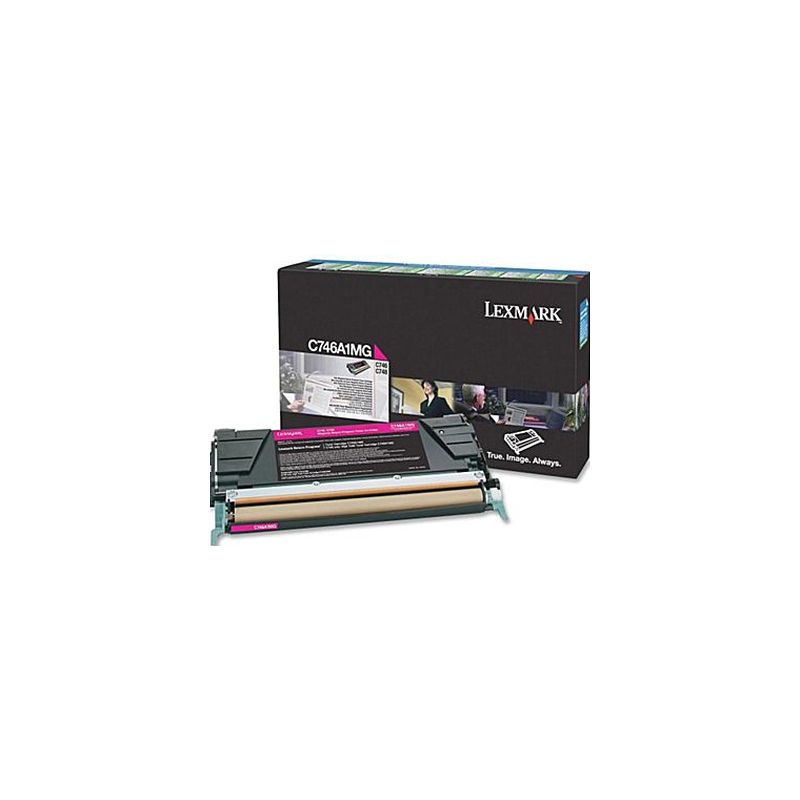 Toner original  -  LEXMARK C746A1MG  -  magenta  -  (C746A1MG)