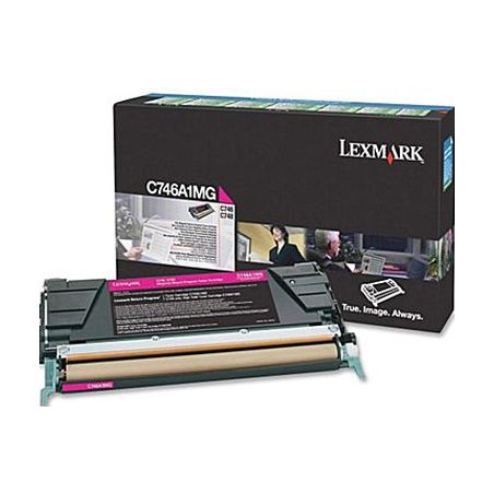 Toner original  -  LEXMARK C746A1MG  -  magenta  -  (C746A1MG)