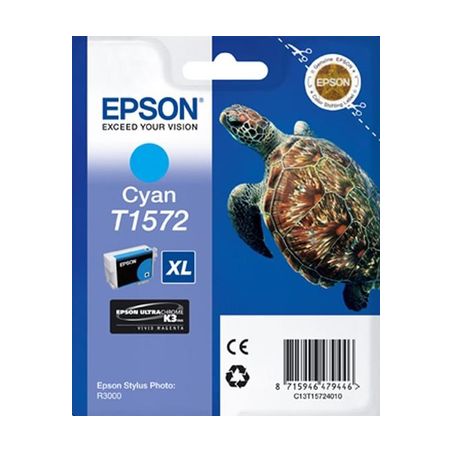 Cartucho de tinta original  -  EPSON T1572  -  cian  -  (C13T15724010)
