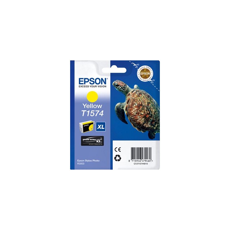 Cartucho de tinta original  -  EPSON T1574  -  amarillo  -  (C13T15744010)