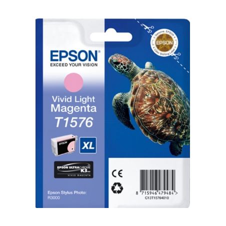 Cartucho de tinta original  -  EPSON T1576  -  magenta claro  -  (C13T15764010)
