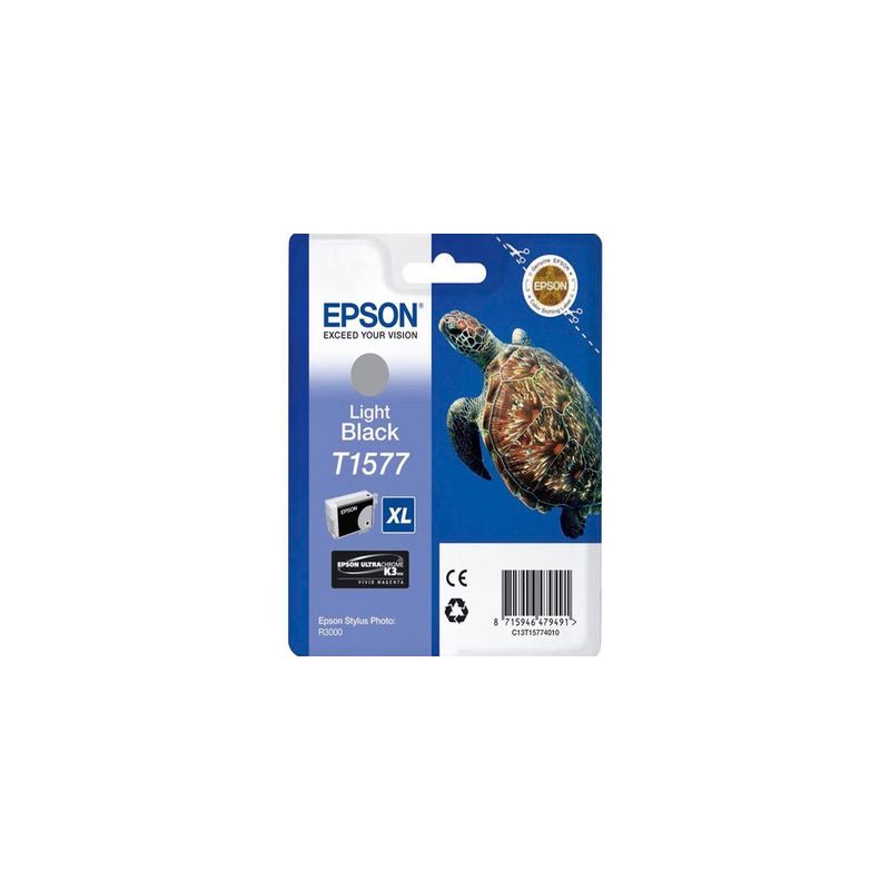 Cartucho de tinta original  -  EPSON T1577  -  gris  -  (C13T15774010)
