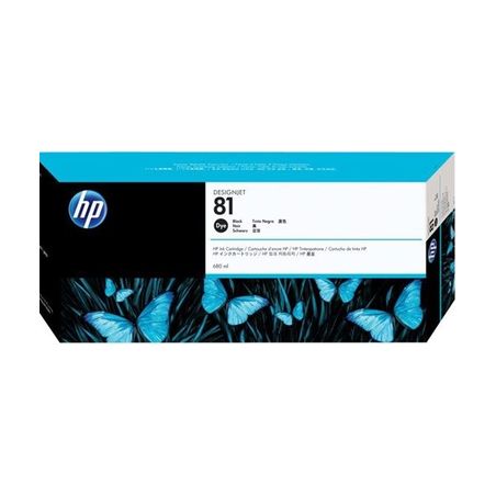 Cartucho de tinta original  -  HP 81  -  negro  -  (C4930A)