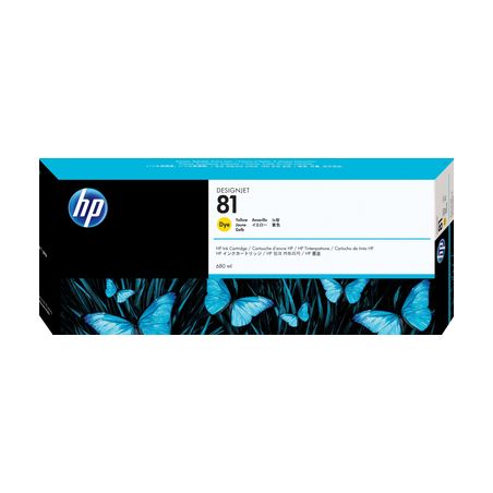 Cartucho de tinta original  -  HP 81  -  amarillo  -  (C4933A)