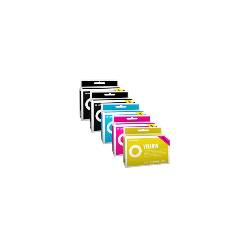 Pack de 5 cartuchos de tinta compatible  -  EPSON 29XL  -  2 negro + 1 cyan + 1 magenta + 1 amarillo  -  (C13T29964010)