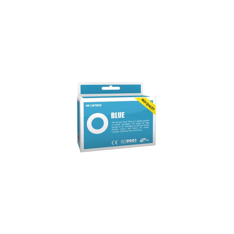 Cartucho de tinta compatible  -  PITNEY BOWES DE6181  -  azul