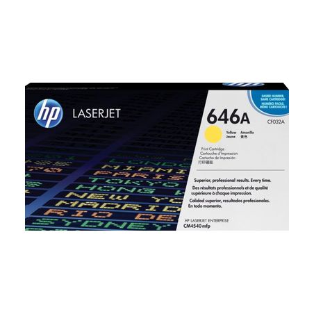 Toner original  -  HP 646A  -  amarillo  -  (CF032A)