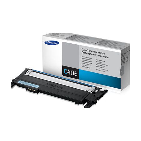 Toner original  -  SAMSUNG CLT-C406S  -  cian  -  (CLTC406S)