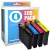 Pack 4 cartuchos de tinta compatibles  -  EPSON 16XL  -  1 negro + 1 cian + 1 magenta + 1 amarillo  -  (C13T16364010)  -  gran c