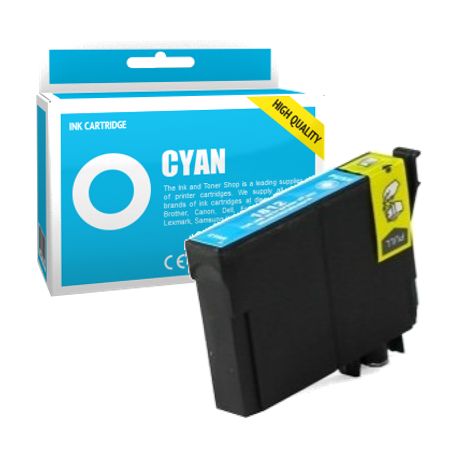 Cartucho de tinta compatible  -  EPSON 18XL  -  cian  -  (C13T18124010)  -  gran capacidad