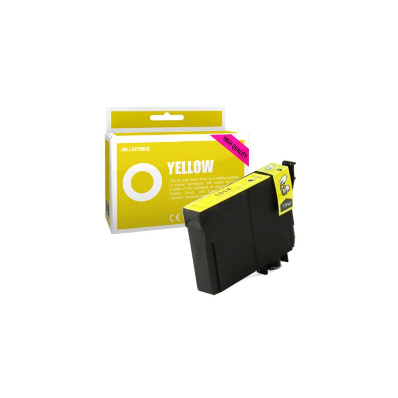 Cartucho de tinta compatible  -  EPSON 18XL  -  amarillo  -  (C13T18144010)  -  gran capacidad