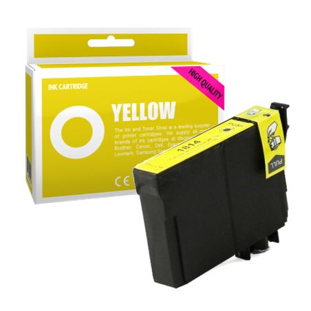 Cartucho de tinta compatible  -  EPSON 18XL  -  amarillo  -  (C13T18144010)  -  gran capacidad
