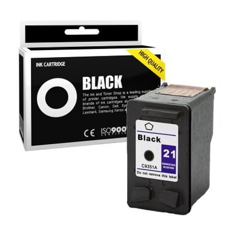 Cartucho de tinta compatible  -  HP 21XL  -  negro  -  (C9351CE)  -  gran capacidad