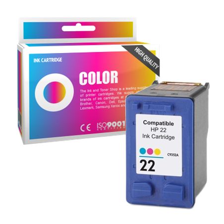 Cartucho de tinta compatible  -  HP 22XL  -  color  -  (C9352CE)  -  gran capacidad