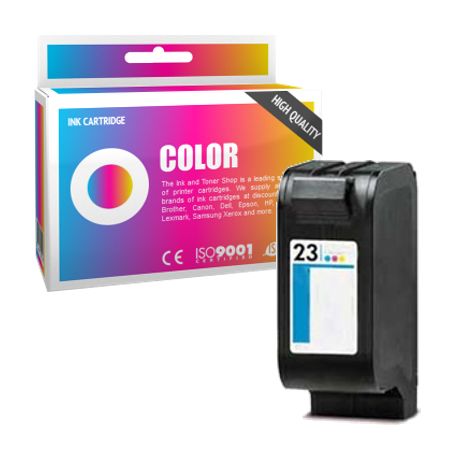 Cartucho de tinta compatible  -  HP 23  -  color  -  (C1823DE)