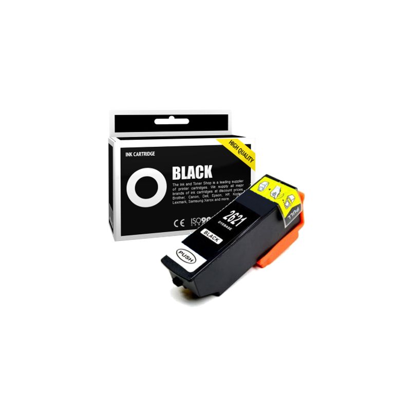 Cartucho de tinta compatible  -  EPSON 26XL  -  negro  -  (C13T26214010)  -  gran capacidad