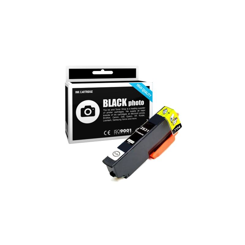 Cartucho de tinta compatible  -  EPSON 26XL  -  negro Photo  -  (C13T26314010)  -  gran capacidad