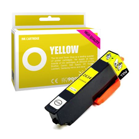 Cartucho de tinta compatible  -  EPSON 26XL  -  amarillo  -  (C13T26344010)  -  gran capacidad