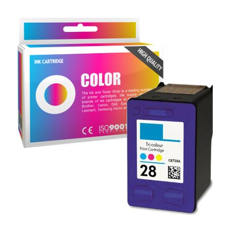 Cartucho de tinta compatible  -  HP 28  -  color  -  (C8728AE)