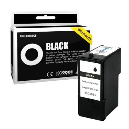 Cartucho de tinta compatible  -  LEXMARK 23 / 32 / 34  -  negro  -  (18CX032 / 34)  -  gran capacidad
