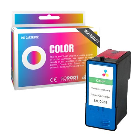 Cartucho de tinta compatible  -  LEXMARK 24 / 35  -  color  -  (18C0035)  -  gran capacidad