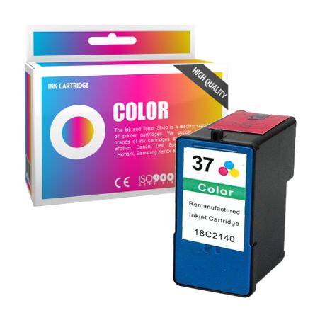 Cartucho de tinta compatible  -  LEXMARK 37XL  -  color  -  grande capacité