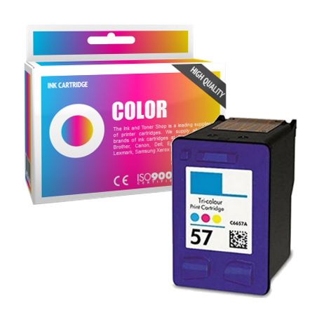 Cartucho de tinta compatible  -  HP 57  -  color  -  (C6657AE)