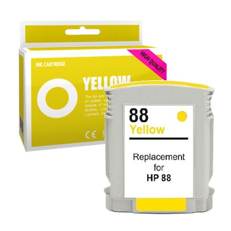 Cartucho de tinta compatible  -  HP 88  -  amarillo  -  (C9388AE)