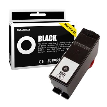 Cartucho de tinta compatible  -  LEXMARK 100XL  -  negro  -  (14N1068E)  -  gran capacidad
