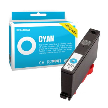 Cartucho de tinta compatible  -  LEXMARK 100XL  -  cian  -  (14N1069E)  -  gran capacidad