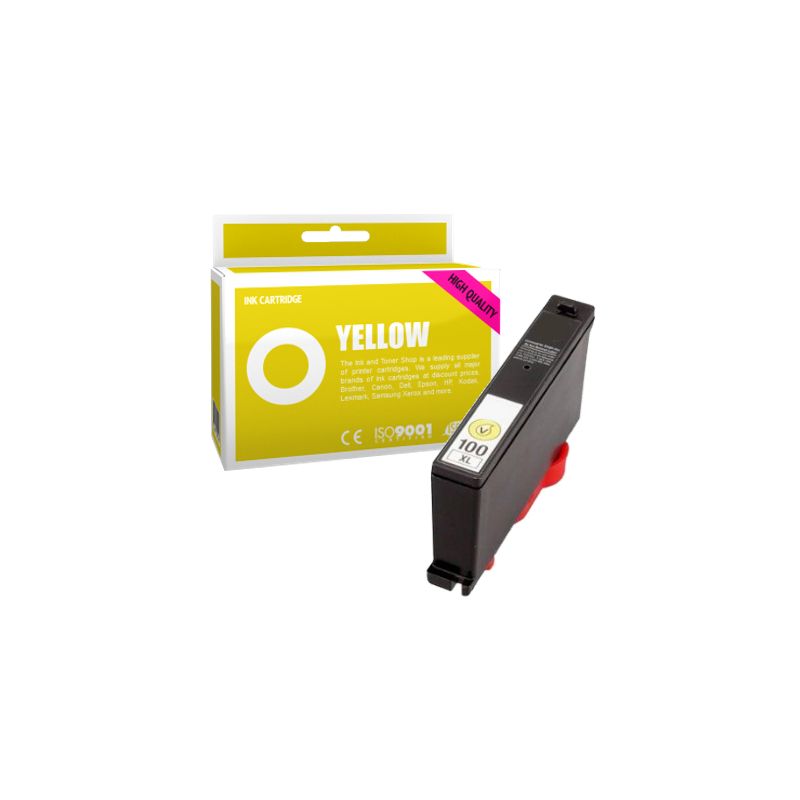 Cartucho de tinta compatible  -  LEXMARK 100XL  -  amarillo  -  (14N1071E)  -  gran capacidad