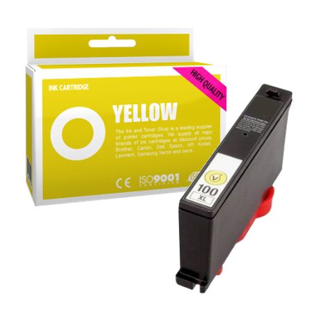 Cartucho de tinta compatible  -  LEXMARK 100XL  -  amarillo  -  (14N1071E)  -  gran capacidad