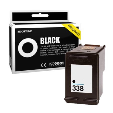 Cartucho de tinta compatible  -  HP 338  -  negro  -  (C8765EE)