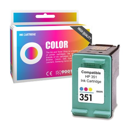 Cartucho de tinta compatible  -  HP 351XL  -  color  -  (CB338EE)  -  gran capacidad