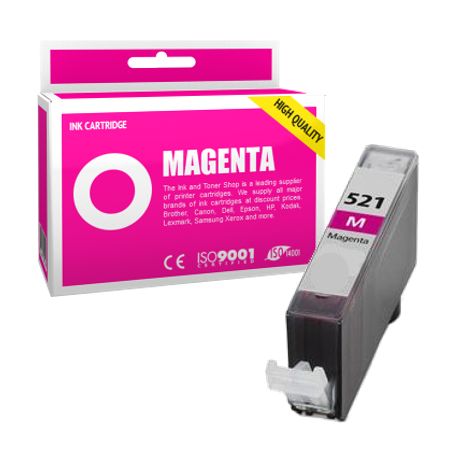 Cartucho de tinta compatible  -  CANON 521 M / CLI521M  -  magenta  -  (2935B001)
