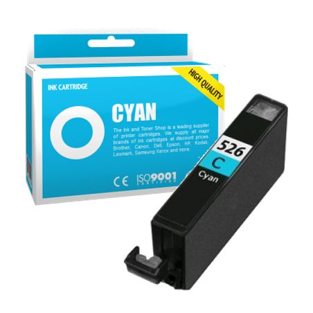 Cartucho de tinta compatible  -  CANON 526 C / CLI526C  -  cian  -  (4541B001)