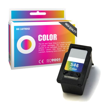 Cartucho de tinta compatible  -  CANON 546XL  -  color  -  (8288B001)  -  gran capacidad