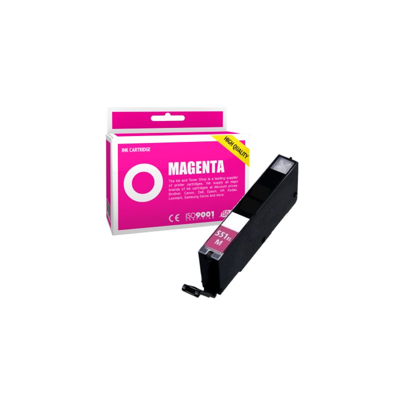Cartucho de tinta compatible  -  CANON 551XL / CLI551MXL  -  magenta  -  (6445B001)  -  gran capacidad