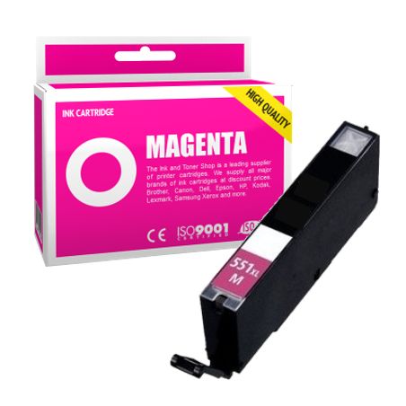 Cartucho de tinta compatible  -  CANON 551XL / CLI551MXL  -  magenta  -  (6445B001)  -  gran capacidad