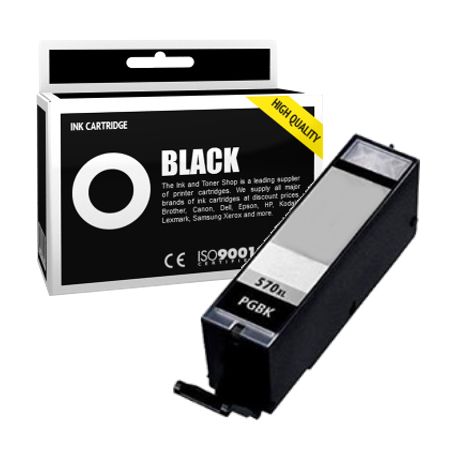 Cartucho de tinta compatible  -  CANON 570XL / PGI570 BK  -  negro  -  (0318C001)  -  gran capacidad
