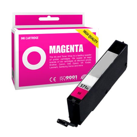 Cartucho de tinta compatible  -  CANON 571XL / CLI571 M  -  magenta  -  (0333C001)  -  gran capacidad