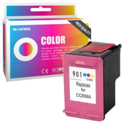 Cartucho de tinta compatible  -  HP 901  -  color  -  (CC656AE)