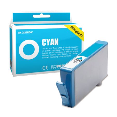 Cartucho de tinta compatible  -  HP 920XL  -  cian  -  (CD972AE)  -  gran capacidad