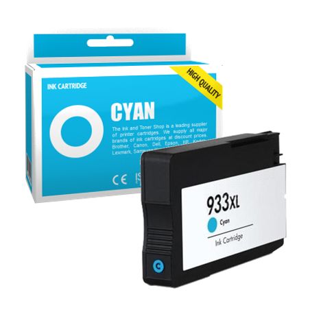 Cartucho de tinta compatible  -  HP 933XL  -  cian  -  (CN054AE)  -  gran capacidad