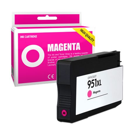 Cartucho de tinta compatible  -  HP 951XL  -  magenta  -  (CN047AE)  -  gran capacidad