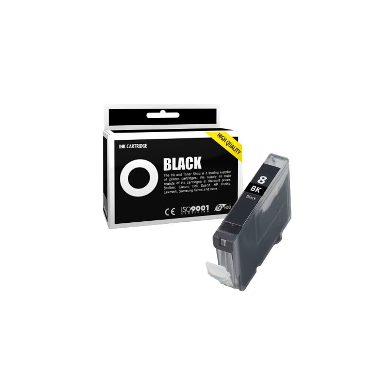 Cartucho de tinta compatible  -  CANON 8 BK / CLI8BK  -  negro  -  (0620B029)