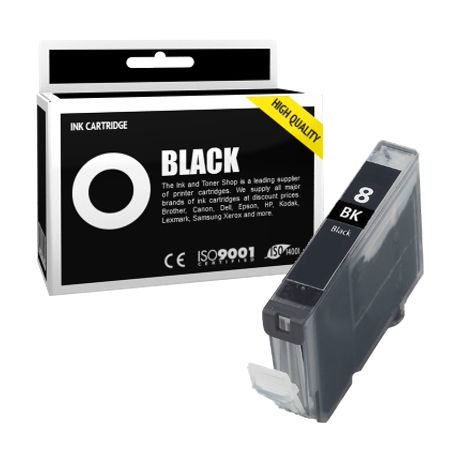 Cartucho de tinta compatible  -  CANON 8 BK / CLI8BK  -  negro  -  (0620B029)
